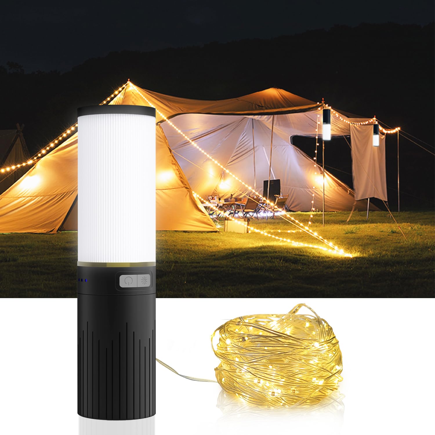 Amazon.co.jp: LEDランタン 充電式 ストリングライト 10m